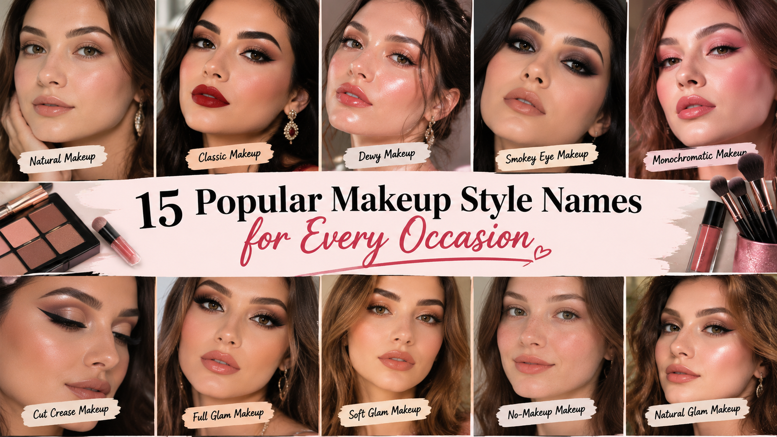 15 Popular Makeup Style Names for Every Occasion