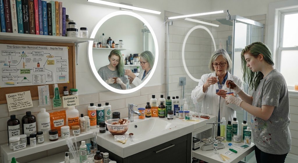 How to Get Green Out of Hair Without Bleach